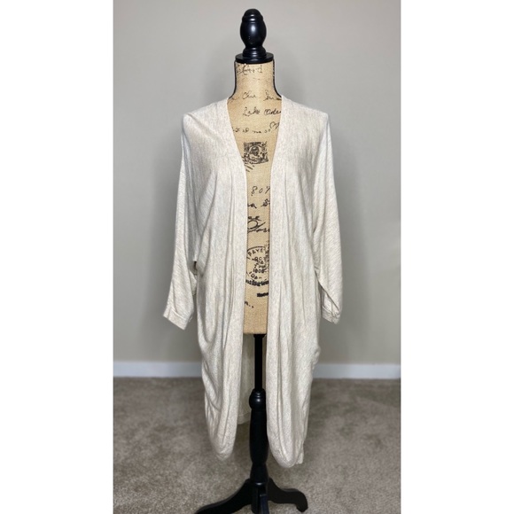 H&M- Oatmeal Dolman Sleeve Cardigan size Medium - Picture 1 of 6
